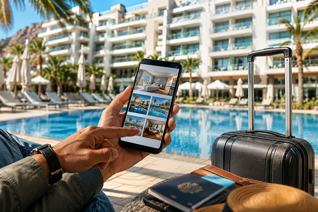 Book affordable hotels using Skyscanner app