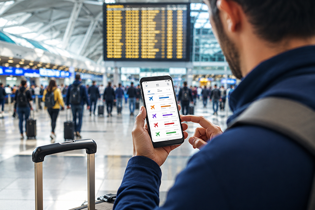 Compare flight ticket prices using Skyscanner app