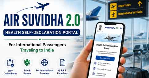 AIR SUVIDHA 2.0: How to Fill the Health Self-Declaration Form Before Traveling to India