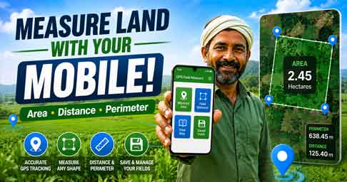 GPS Field Measure App: Measure Land Area, Distance & Perimeter Easily