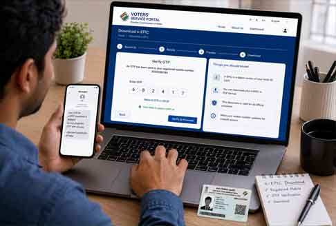 Download e-EPIC from the official Voters' Services Portal