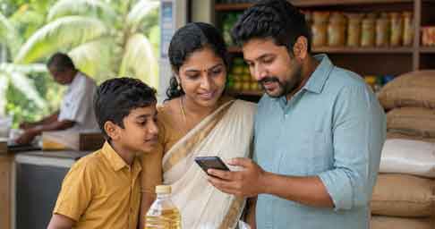 Kerala ration card holders using the Mera Ration App