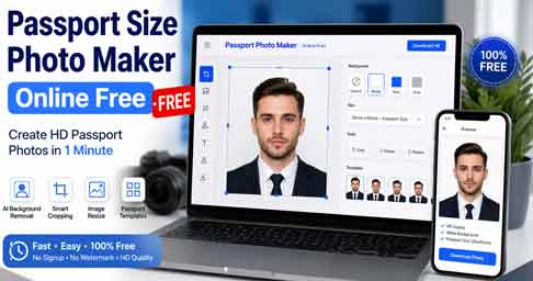 Passport Size Photo Maker Online Free to Create HD Passport Photos