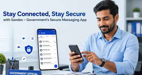 Sandes App official secure government messaging application.