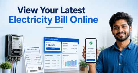 View your latest electricity bill online using official electricity board services.