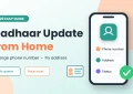 Aadhaar update from home thumbnail with phone mockup