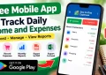 Free mobile app for tracking daily income and expenses