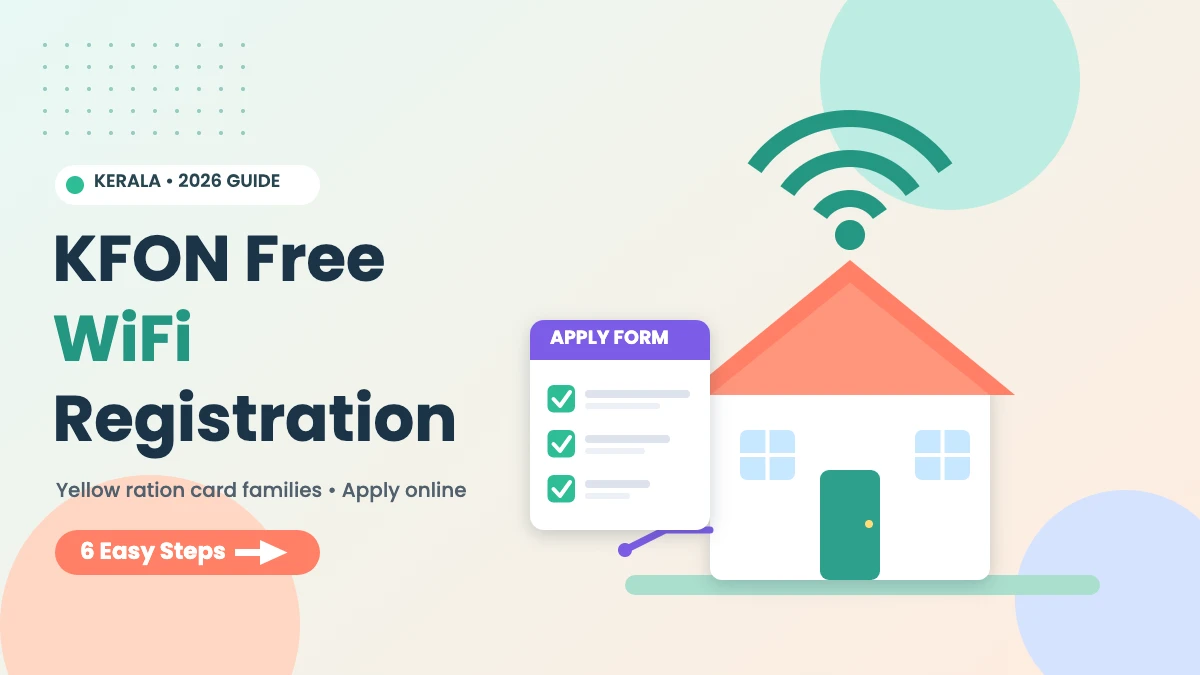 KFON free WiFi registration guide for Kerala homes